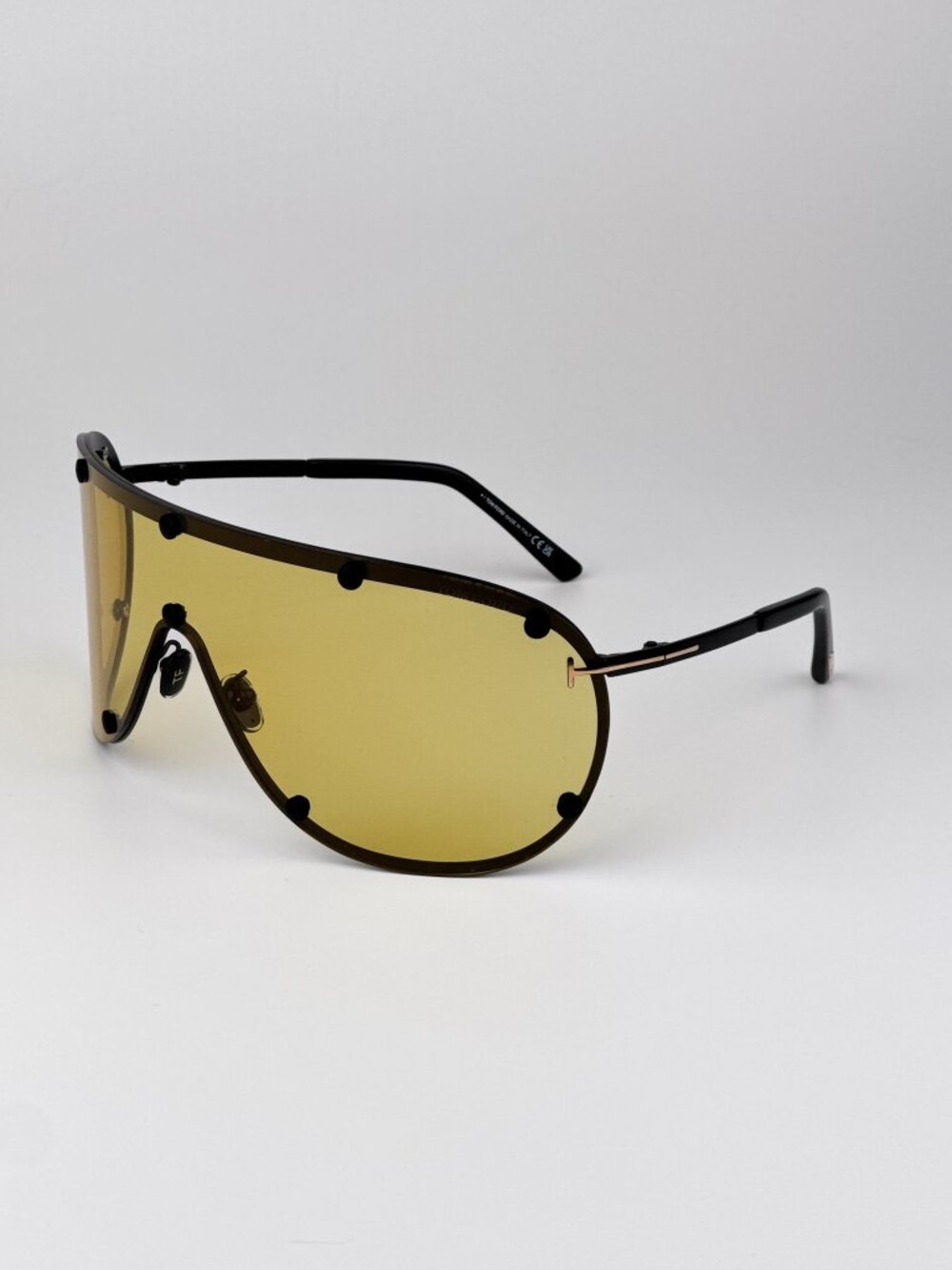 TOM FORD FT1043/S 02E MATTE BLACK SHIELD SUNGLASSES - Picture 8 of 11